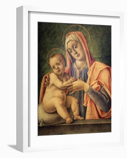 Madonna and Child, 1490-Bartolomeo Vivarini-Framed Giclee Print