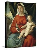 Madonna and Child, 1526-1527-Lorenzo Lotto-Stretched Canvas