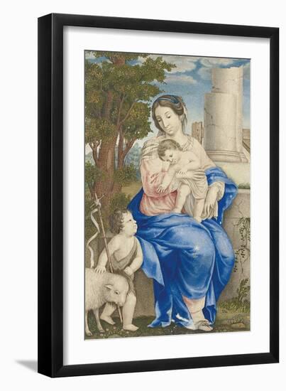 Madonna and Child, 1682-83-Muhammad Zaman-Framed Giclee Print