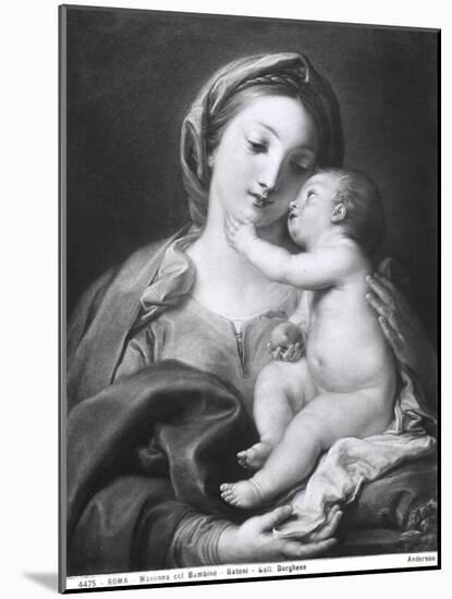 Madonna and Child, 1708-Pompeo Batoni-Mounted Giclee Print