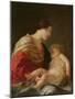 Madonna and Child, 17Th Century (Oil on Canvas)-Jacques Blanchard-Mounted Giclee Print