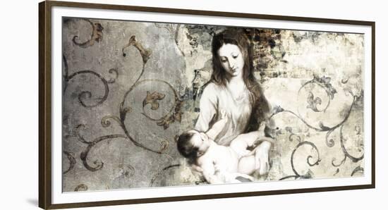 Madonna and Child (after Van Dyck)-Simon Roux-Framed Art Print