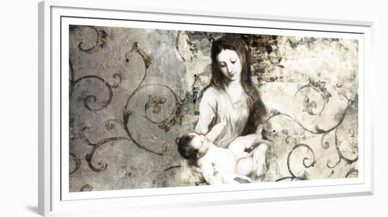 Madonna and Child (after Van Dyck)-Simon Roux-Framed Art Print