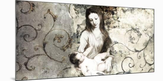 Madonna and Child (after Van Dyck)-Simon Roux-Mounted Art Print