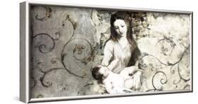 Madonna and Child (after Van Dyck)-Simon Roux-Framed Art Print