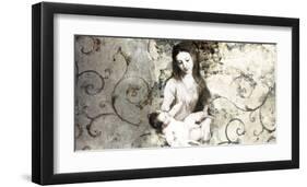 Madonna and Child (after Van Dyck)-Simon Roux-Framed Art Print