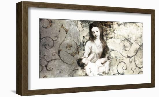 Madonna and Child (after Van Dyck)-Simon Roux-Framed Art Print