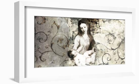 Madonna and Child (after Van Dyck)-Simon Roux-Framed Art Print