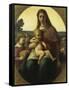 Madonna and Child Amongst Angels Playing Music. 1860-Anselm Feuerbach-Framed Stretched Canvas