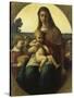 Madonna and Child Amongst Angels Playing Music. 1860-Anselm Feuerbach-Stretched Canvas