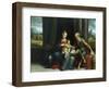 Madonna and Child and St. Jerome, C.1530S (Oil on Panel)-Benvenuto Tisi Da Garofalo-Framed Giclee Print