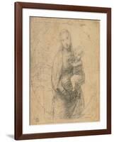 Madonna and Child at Two Thirds Figure-Sanzio Raffaello-Framed Giclee Print