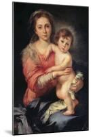 Madonna and Child, Bartolomo Esteban Murillo, 1650-1655, Palazzo Pitti, Florence, Italy-Bartolomo Esteban Murillo-Mounted Art Print