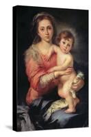 Madonna and Child, Bartolomo Esteban Murillo, 1650-1655, Palazzo Pitti, Florence, Italy-Bartolomo Esteban Murillo-Stretched Canvas