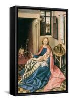 Madonna and Child before a Fireplace, 1430S-Robert Campin-Framed Stretched Canvas