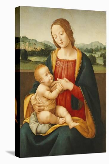 Madonna and Child Before a Landscape-Giovanni Sogliani-Stretched Canvas