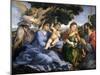 Madonna and Child Between Saints Catherine of Alexandria and Thomas-Lorenzo Lotto-Mounted Giclee Print