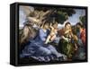 Madonna and Child Between Saints Catherine of Alexandria and Thomas-Lorenzo Lotto-Framed Stretched Canvas