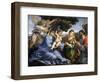 Madonna and Child Between Saints Catherine of Alexandria and Thomas-Lorenzo Lotto-Framed Giclee Print