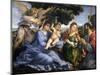 Madonna and Child Between Saints Catherine of Alexandria and Thomas-Lorenzo Lotto-Mounted Giclee Print