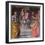 Madonna and Child Between Saints Peter and Paul-Daniele Da Volterra-Framed Giclee Print