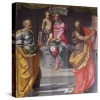 Madonna and Child Between Saints Peter and Paul-Daniele Da Volterra-Stretched Canvas