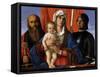 Madonna and Child Between SS. Paul and George-Giovanni Bellini-Framed Stretched Canvas