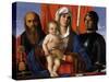 Madonna and Child Between SS. Paul and George-Giovanni Bellini-Stretched Canvas