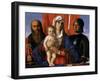Madonna and Child Between SS. Paul and George-Giovanni Bellini-Framed Giclee Print