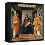 Madonna and Child Between St Faustinus and St Jovita-null-Framed Stretched Canvas