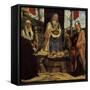 Madonna and Child Between St Monica and St Mary Magdalene-Correggio-Framed Stretched Canvas