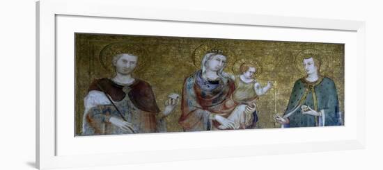 Madonna and Child Between Two Saints-null-Framed Giclee Print