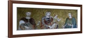 Madonna and Child Between Two Saints-null-Framed Giclee Print