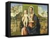 Madonna and Child Blessing-Giovanni Bellini-Framed Stretched Canvas