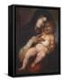 Madonna and Child, by Alonso Berruguete-null-Framed Stretched Canvas