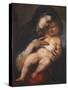 Madonna and Child, by Alonso Berruguete-null-Stretched Canvas