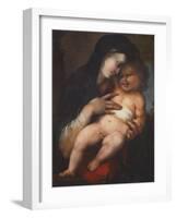 Madonna and Child, by Alonso Berruguete-null-Framed Giclee Print