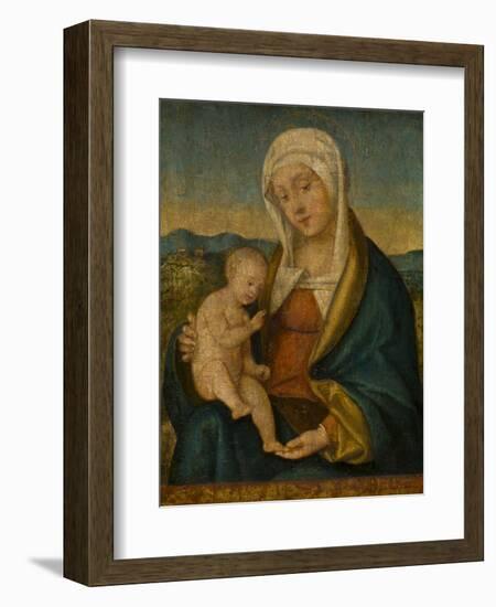 Madonna and Child by Giovanni Bellini-Giovanni Bellini-Framed Giclee Print