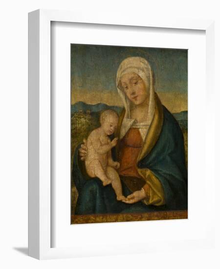 Madonna and Child by Giovanni Bellini-Giovanni Bellini-Framed Giclee Print