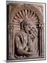 Madonna and Child, by Michelozzo Di Bartolomeo (1396-1472), Terracotta Relief, Italy, 15th Century-null-Mounted Giclee Print