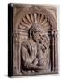 Madonna and Child, by Michelozzo Di Bartolomeo (1396-1472), Terracotta Relief, Italy, 15th Century-null-Stretched Canvas
