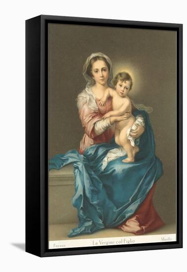 Madonna and Child by Murillo, Florence-null-Framed Stretched Canvas