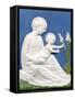 Madonna and Child, c.1475-Luca Della Robbia-Framed Stretched Canvas