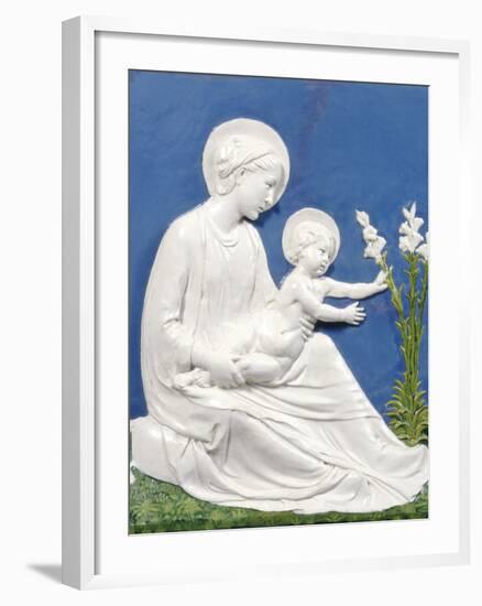 Madonna and Child, c.1475-Luca Della Robbia-Framed Photographic Print