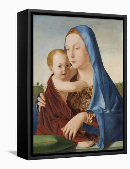 Madonna and Child, c.1475-Antonello da Messina-Framed Stretched Canvas