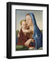 Madonna and Child, c.1475-Antonello da Messina-Framed Giclee Print