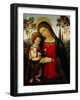 Madonna and Child, c.1490-1495-Bernardino di Betto Pinturicchio-Framed Giclee Print