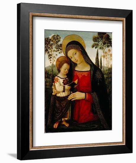 Madonna and Child, c.1490-1495-Bernardino di Betto Pinturicchio-Framed Giclee Print