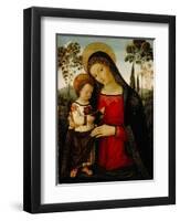 Madonna and Child, c.1490-1495-Bernardino di Betto Pinturicchio-Framed Giclee Print