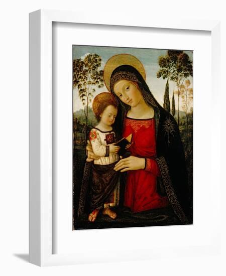 Madonna and Child, c.1490-1495-Bernardino di Betto Pinturicchio-Framed Giclee Print